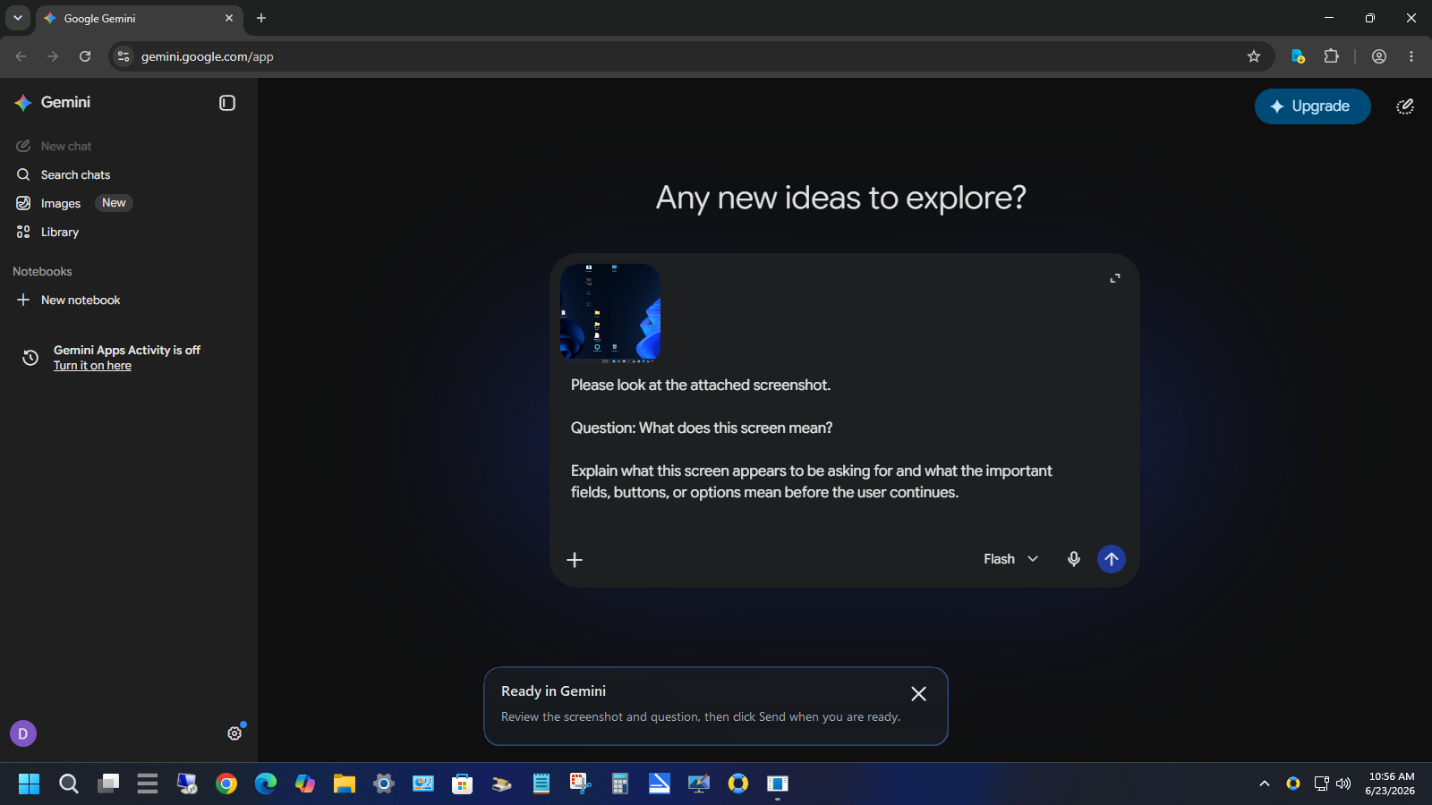 AI assistant answering a Secure Helper screenshot question